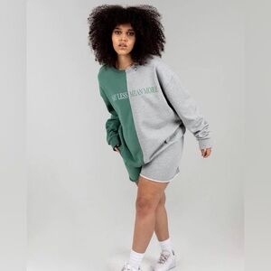 The Mayfair Group Women's Two-Tone Crewneck Sweatshirt Say Less